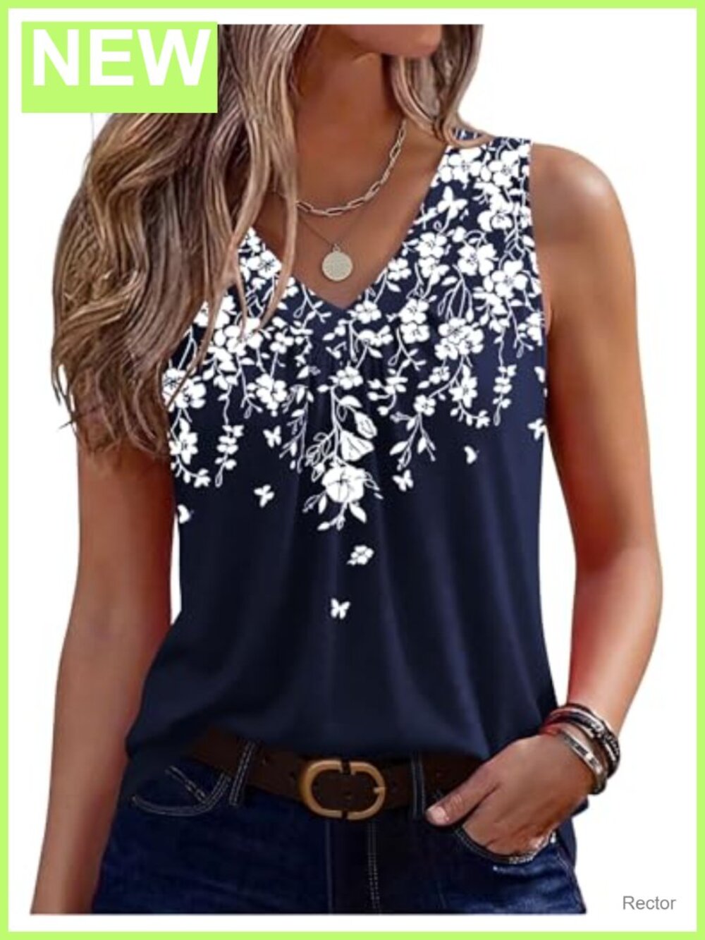 Zeagoo Womens Tank Top Sleeveless V Neck Pleated Summer Shirt